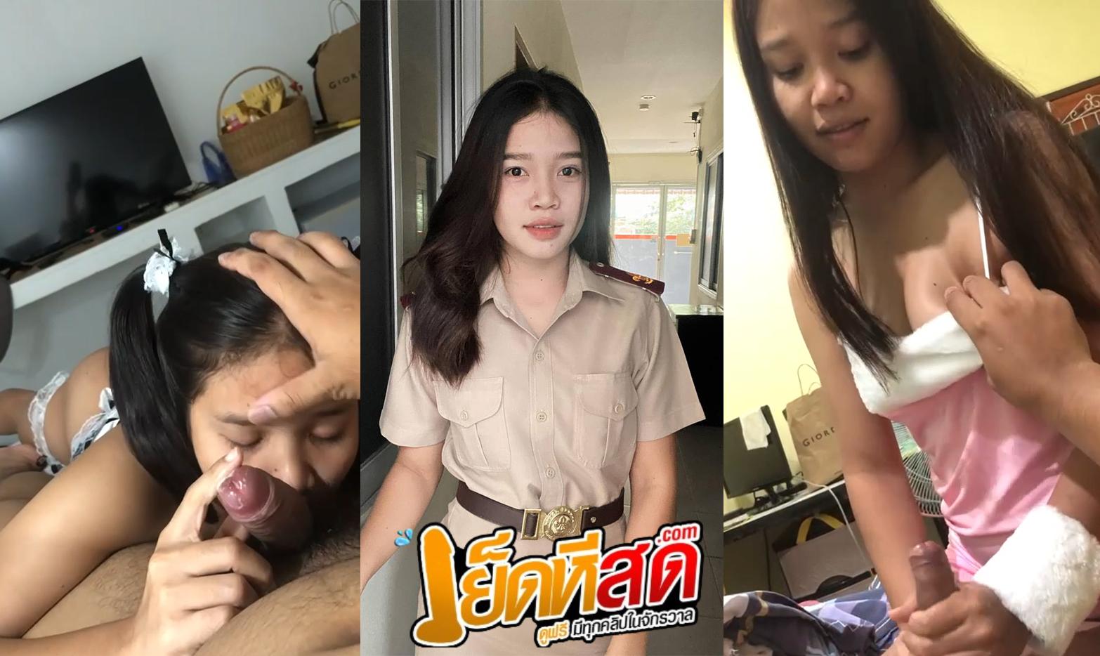 คลิปหลุดทางบ้าน เล่นเสียวกับผัวที่บ้านอย่างเสียว ไออ้วนตัวใหญ่ กระหน่ำซอยไม่พักเลยนะ งานนี้กระแทกทีตัวแท่บปลิว