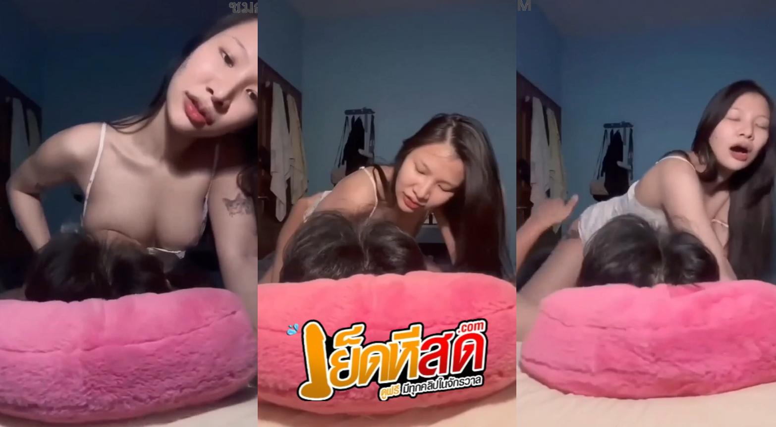 คลิปหลุดไทยน้องเนส อัดคลิปตอนเย็ดกับแฟน นั่งคร่อมแฟนขย่มหีเสียวมากขย่มไม่พักสงสัยจะเงี่ยนจริงฟินสุดๆ